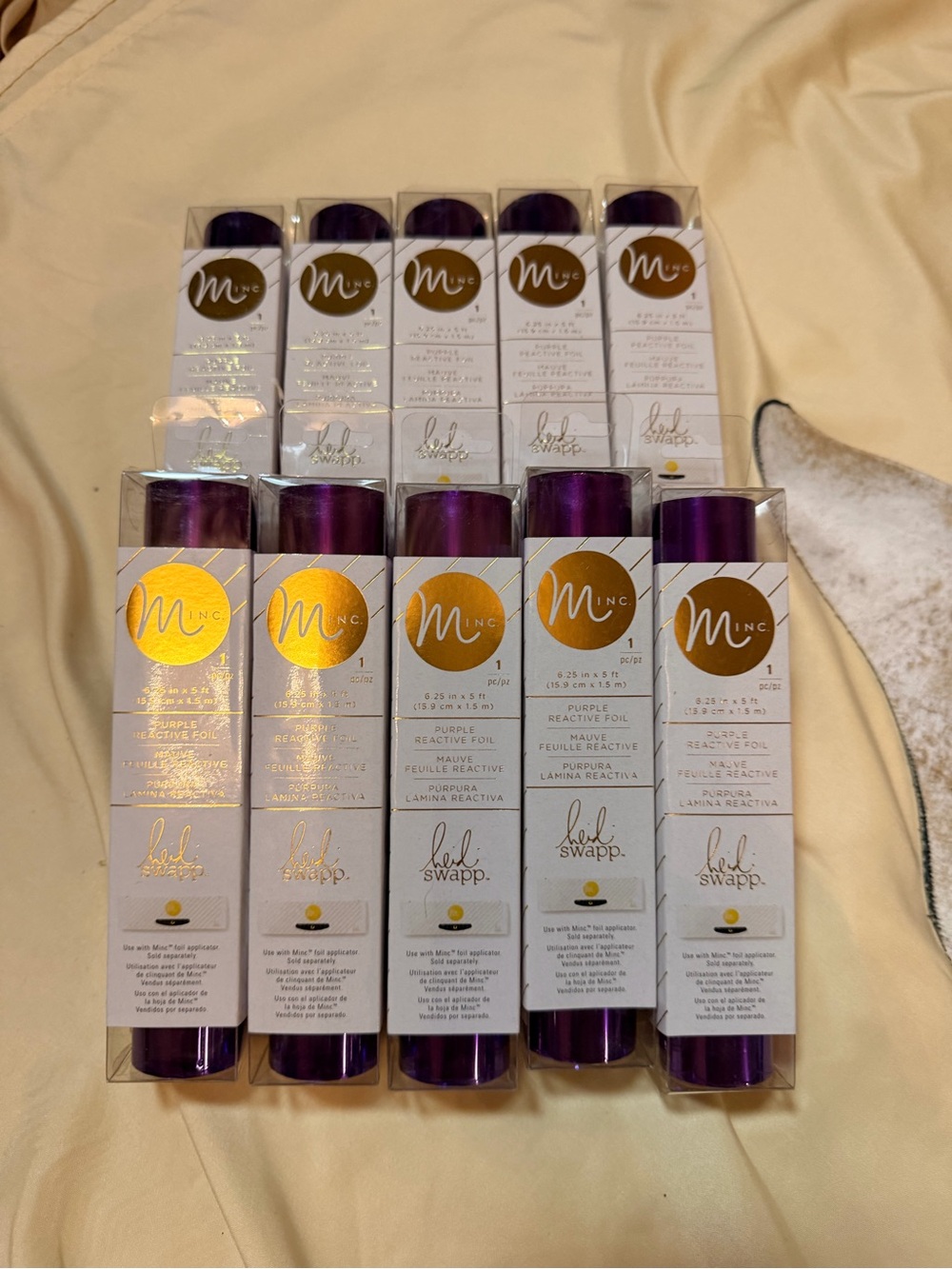 Heidi Swapp Purple Reactive Foil Roll lot of 10